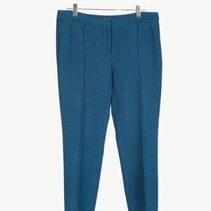 Burberry Blue Wool Silk Suiting Trousers